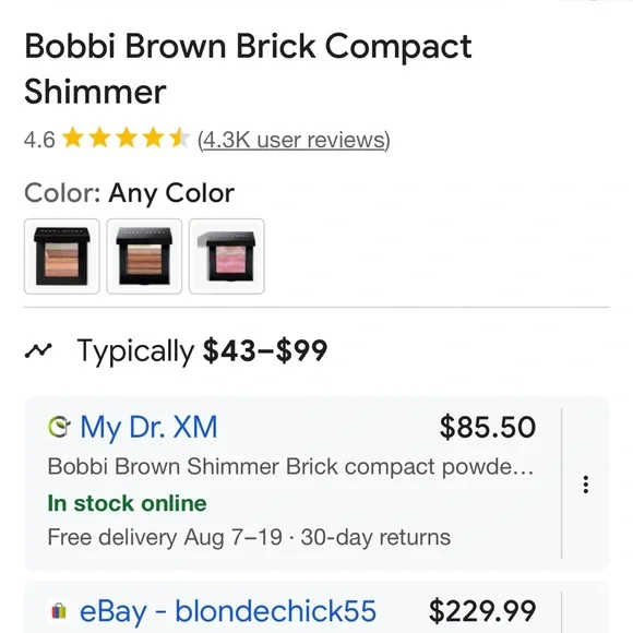 Like new Bobbi Brown brick eyeshadow compact - Picture 5 of 5